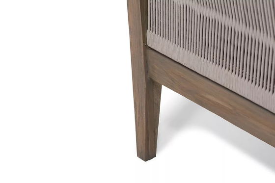 Садовый набор AJUNION Luxury Teak Wood Outdoor Furniture Lounge Set Современный набор из полиэстера