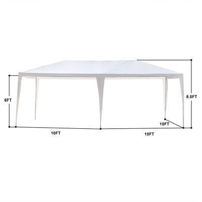 Порошкообразованный AJUNION 10' x 20' Наружная палатка навес беседка павильон для свадебного вечеринки