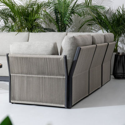 Круглый кофейный стол и диван AJUNION Luxury Modern All Weather Fabric for Courtyard
