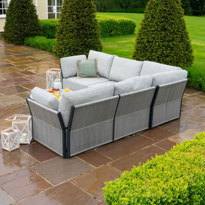 Круглый кофейный стол и диван AJUNION Luxury Modern All Weather Fabric for Courtyard