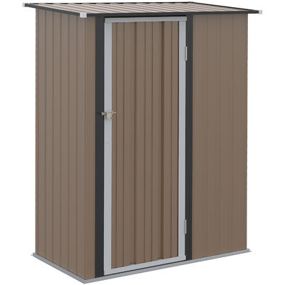 AJUNION 5x3FT Гальванизированная стальная крыша для хранения устойчивых инструментов и велосипедов