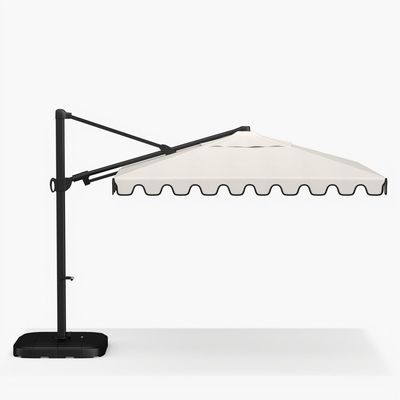 18" W x 103" H AJUNION Современный алюминиевый водонепроницаемый зонтик для коммерческого ресторана