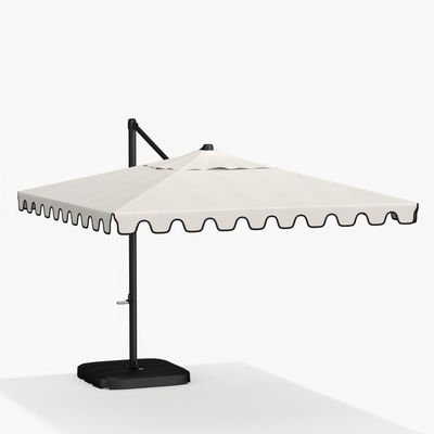 18" W x 103" H AJUNION Современный алюминиевый водонепроницаемый зонтик для коммерческого ресторана