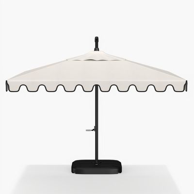 18" W x 103" H AJUNION Современный алюминиевый водонепроницаемый зонтик для коммерческого ресторана