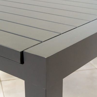 Металлическая мебель для наружной работы обеденный набор AJUNION Luxury Aluminum Expandable Metal Table
