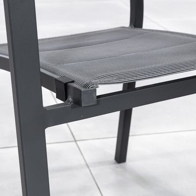 Металлическая мебель для наружной работы обеденный набор AJUNION Luxury Aluminum Expandable Metal Table