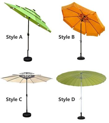 Custom Logo Outdoor Cafe Garden Beach Patio Sun Umbrella с 3 уровнями и светодиодными огнями