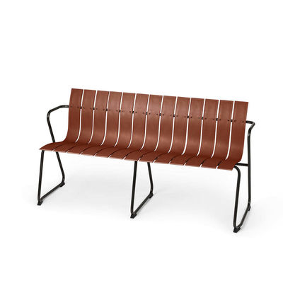 Наружная мебель AJUNION Стальной пластиковый деревянный крыльцо кресло Loveseat Садовая скамейка кресло
