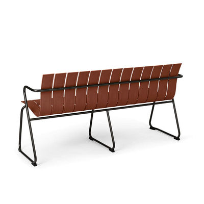 Наружная мебель AJUNION Стальной пластиковый деревянный крыльцо кресло Loveseat Садовая скамейка кресло