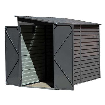 Садовый велосипедный сарай AJUNION 9ft прочный стальной мотоциклет хранилище с замком