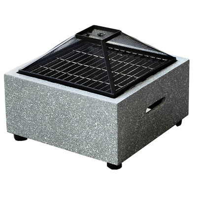 3 в 1 Квадратный Древесина Горящий Огонь Уголь BBQ Grill Стол Комбинация для наружных продуктов