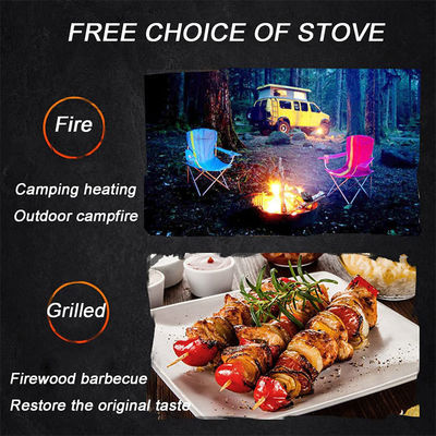 3 в 1 Квадратный Древесина Горящий Огонь Уголь BBQ Grill Стол Комбинация для наружных продуктов