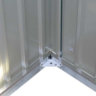 Countyard Storage Shed AJUNION 7ft Steel Metal Bike Shed с закрываемыми дверями и вентиляцией