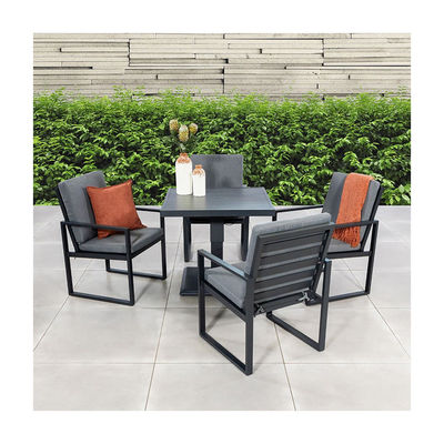 Наружный обеденный стол с креслом AJUNION Modern Aluminum Patio Set