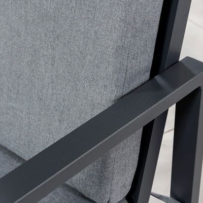 Наружный обеденный стол с креслом AJUNION Modern Aluminum Patio Set