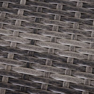 AJUNION 3-частный садовый диван из ротана с регулируемой спинкой и стальной трубкой