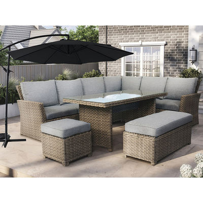 Размер стула L.44 X W.44 X H.41cm AJUNION PE Rattan Garden Set для вашего открытого пространства