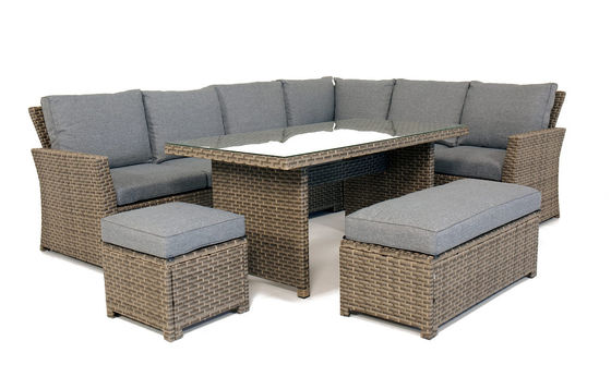 Размер стула L.44 X W.44 X H.41cm AJUNION PE Rattan Garden Set для вашего открытого пространства