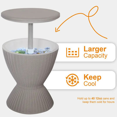 48.5*48.5*57.5cm Custom Logo Ice Cooler Lift Top Coffee Wine Beer Table для кемпинга на открытом воздухе