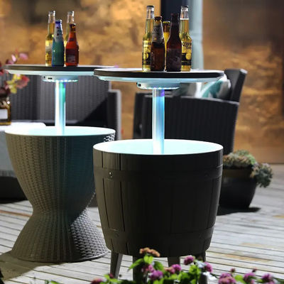 48.5*48.5*57.5cm Custom Logo Ice Cooler Lift Top Coffee Wine Beer Table для кемпинга на открытом воздухе