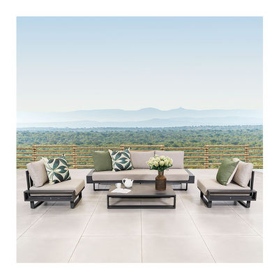AJUNION Luxury Aluminum Sofa Set Мебель с кофейным столом Размер L 120 x W80 x H26cm