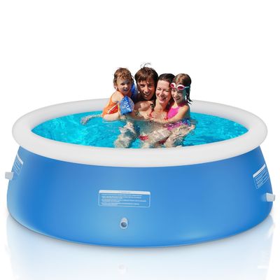 Сверхбольшой круглый ПВХ семейный бассейн AJUNION 12ft x 33in для открытого сада