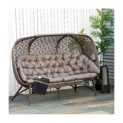 Наружное стоящее кресло W85xL205xH142cm Garden Egg Chair с полым дизайном корзины и современным стилем