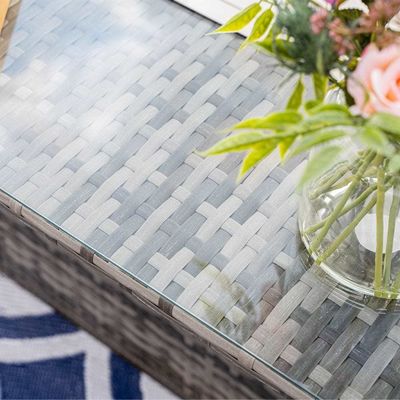 Добавьте элегантность в свой сад с AJUNION Wicker Woven Sofa Set и Fire Pit Table