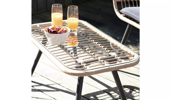 Преобрази свой сад с AJUNION 4 Piece All Weather Wicker Outdoor Furniture