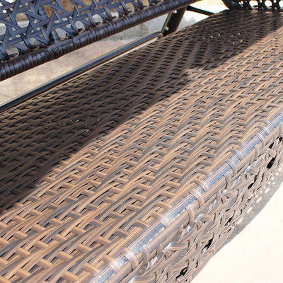 Металлический каркас из Pe Rattan двойной 3-местный гамак с навесом