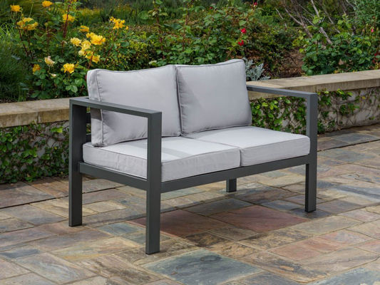 Дворный сад Loveseat диванный набор AJUNION современный алюминиевый наружной секционный салон