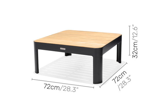 Алюминиевая модульная садовая мебель L172xW72xH43cm AJUNION Наружные кресла секционный набор