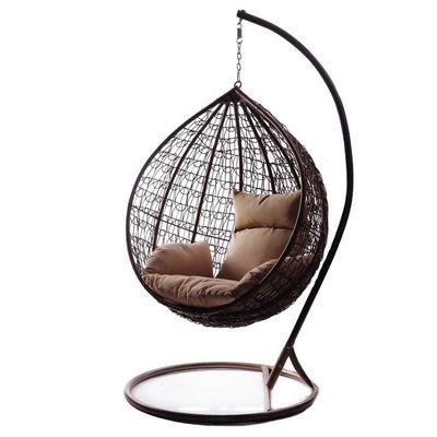 Наружный балкон Садовый гостиная Висячий кресло с яйцами с ПЭ Wicker Rattan дизайн