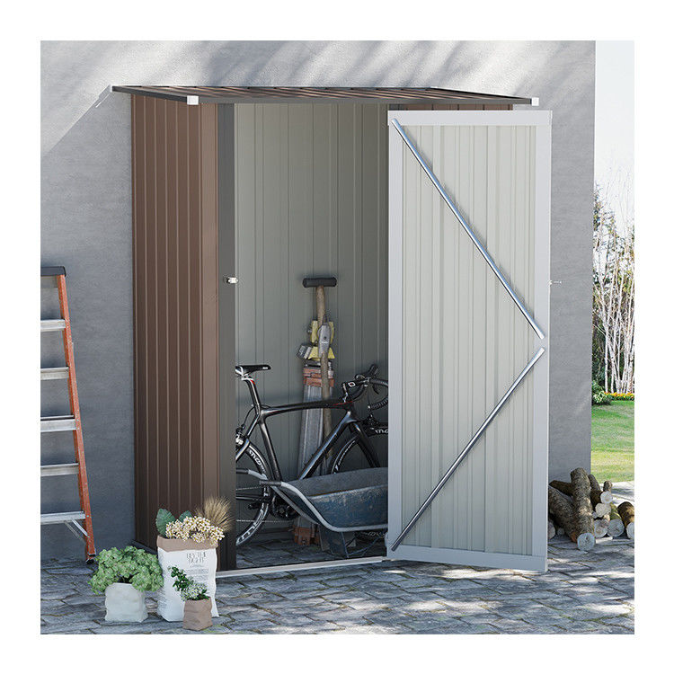 AJUNION 5x3FT Гальванизированная стальная крыша для хранения устойчивых инструментов и велосипедов