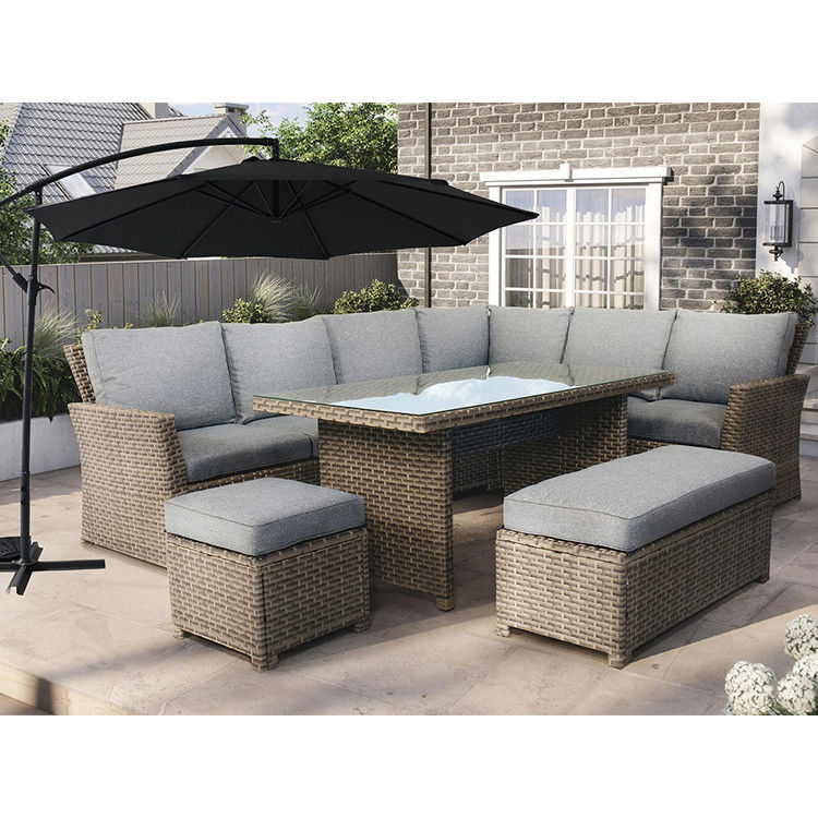 Размер стула L.44 X W.44 X H.41cm AJUNION PE Rattan Garden Set для вашего открытого пространства