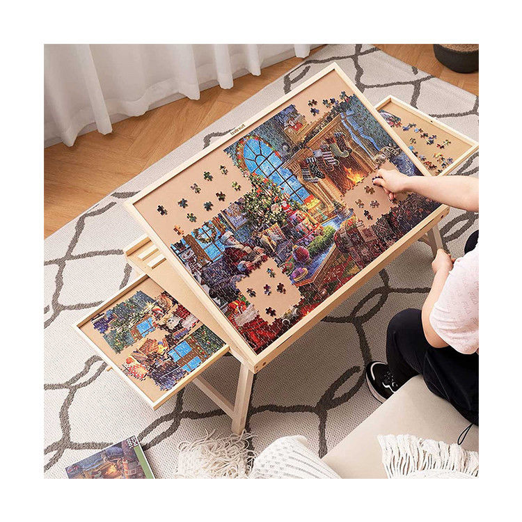 Складная деревянная таблица с головоломкой для AJUNION 1000 Piece Puzzle 31.1 x 22 x 2.4