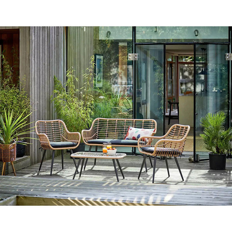 Преобрази свой сад с AJUNION 4 Piece All Weather Wicker Outdoor Furniture